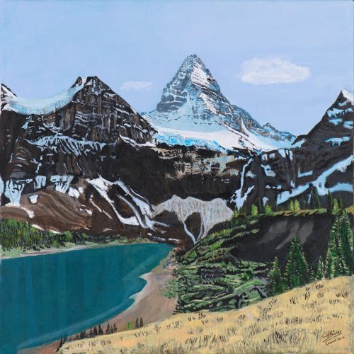 Painting - Mt Assiniboine and Magog Lake 2