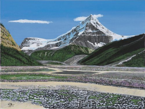 Painting - Mt Columbia From Athabasca Valley