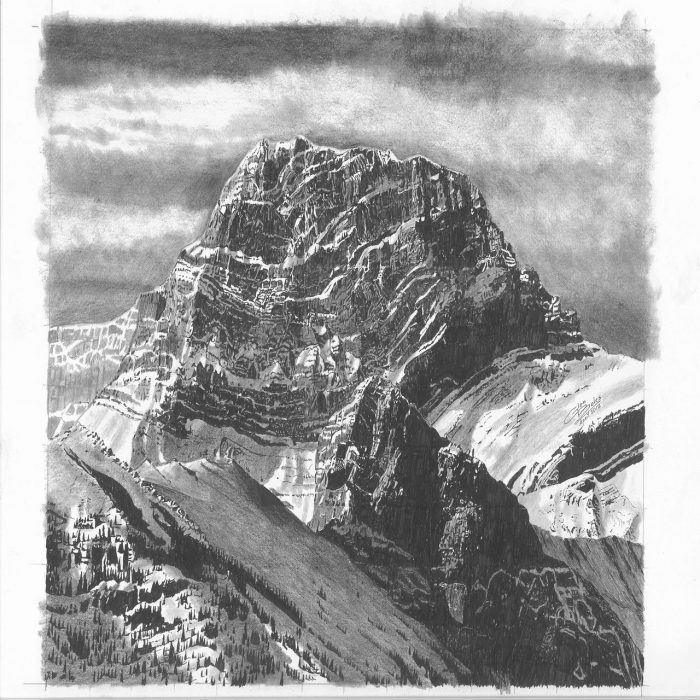 Drawing - Mt Lougheed
